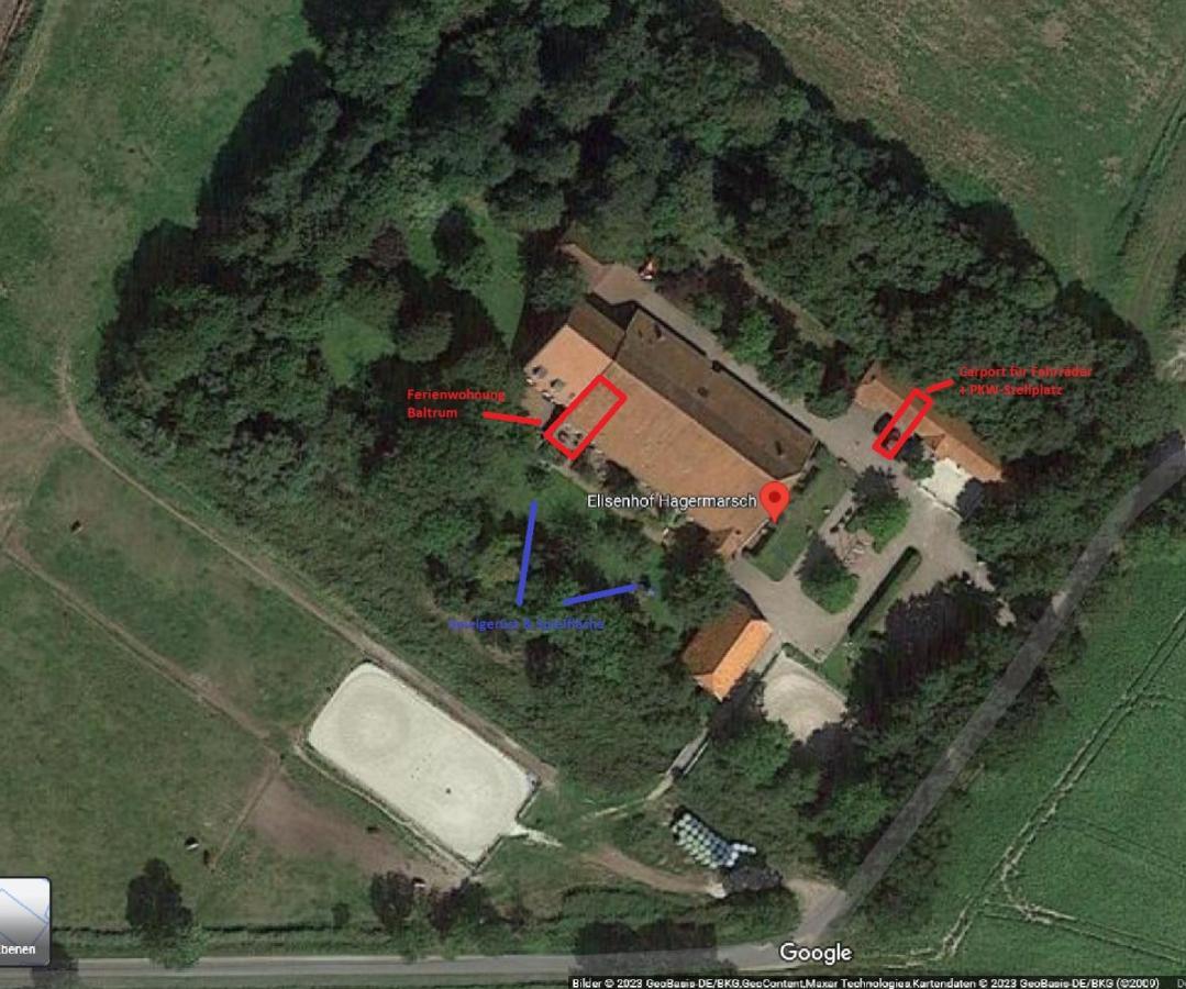 Ferienwohnung Baltrum Auf Dem Elisenhof Hagermarsch Екстериор снимка